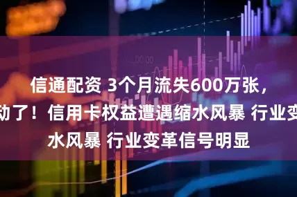 信通配资 3个月流失600万张，羊毛党薅不动了！信用卡权益遭遇缩水风暴 行业变革信号明显